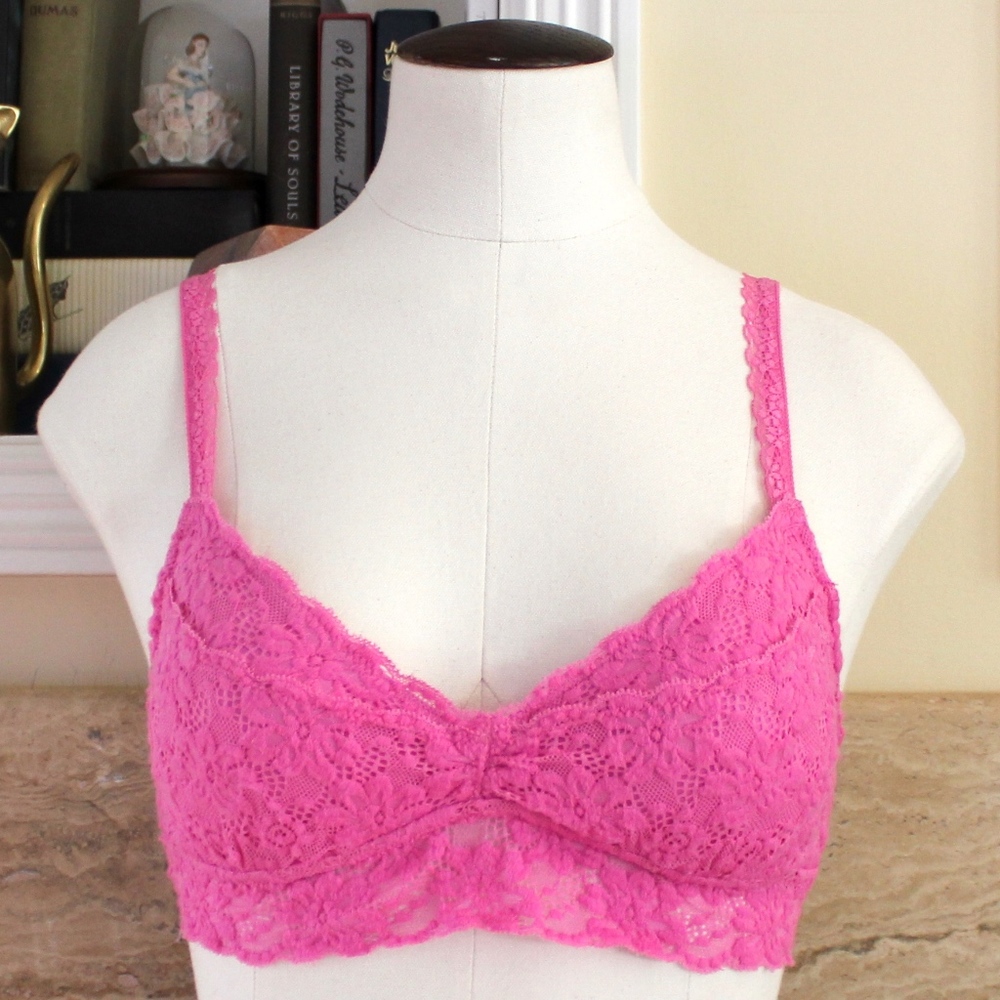 Aerie Pink Lace Push-Up Bralette